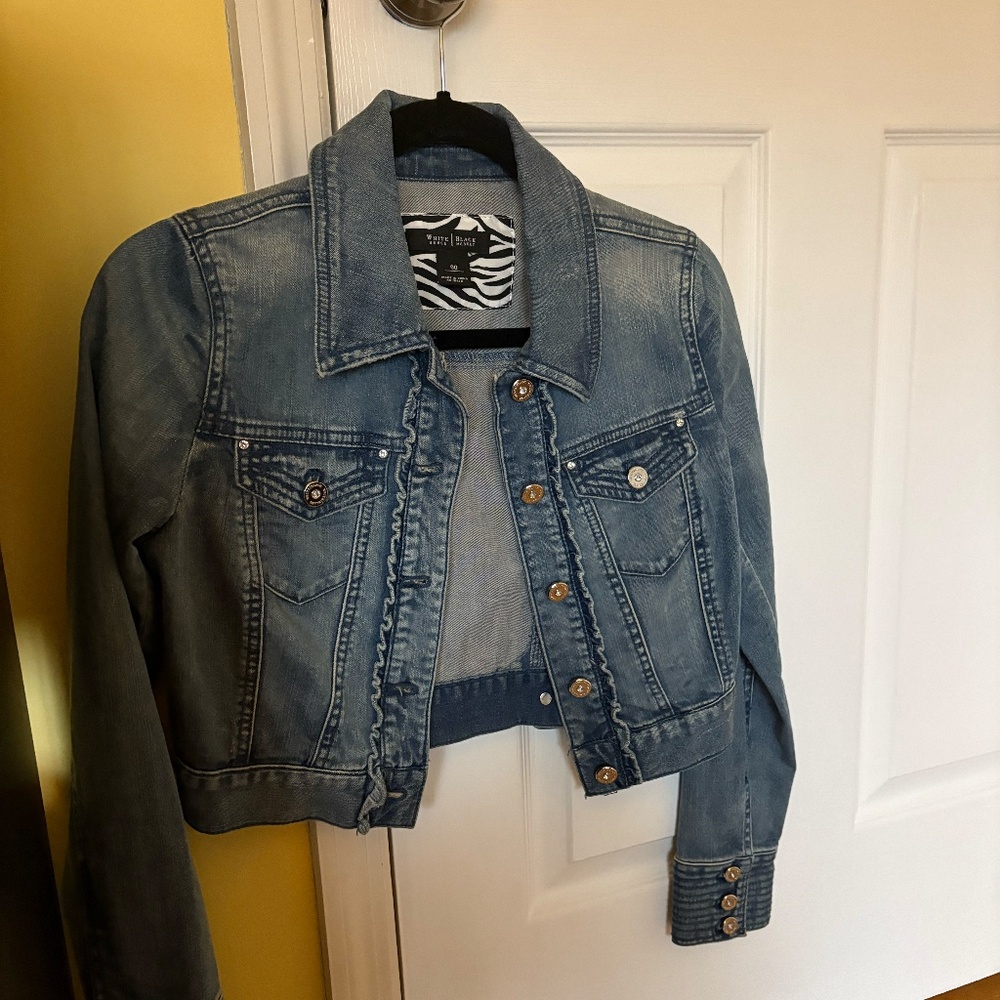 Denim Cropped Jacket